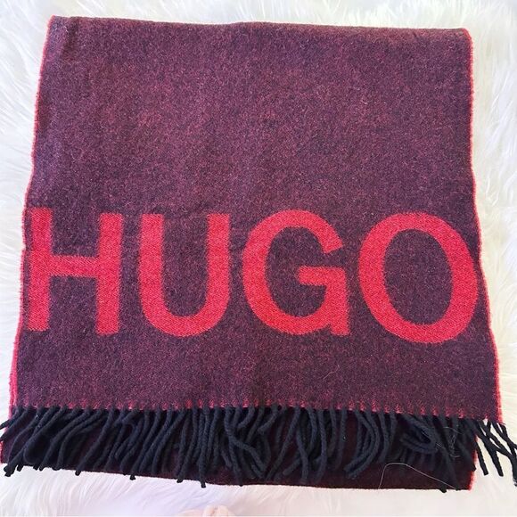 ᴇᴜᴄ ʜᴜɢᴏ ᴍᴇɴꜱᴡᴇᴀʀ ʀᴇᴅ/ʙʟᴀᴄᴋ ᴡᴏᴏʟ ꜰᴏᴜʟᴀʀᴅ ꜱᴄᴀʀꜰ - Picture 17 of 17